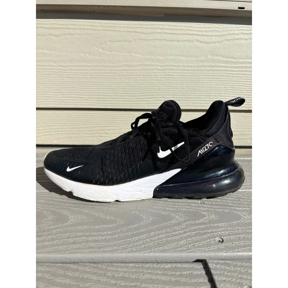 Nike Air‎ Max 270 Black White Athletic Sneakers Men's Size 12 AH8050-002